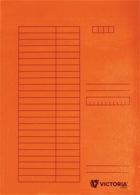 Gyorsfűző, karton, A4, VICTORIA OFFICE, narancs