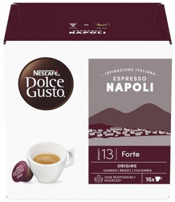 Kávékapszula, 16 db, NESCAFÉ DOLCE GUSTO "Espresso Napoli"