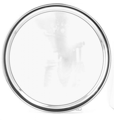 Tálca, kerek, rozsdamentes acél, 29 cm