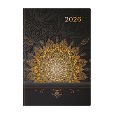 Naptár, tervező, A5, napi, TOPTIMER, "Joy", mandala