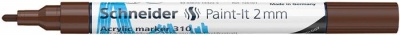 Dekormarker, akril, 2 mm, SCHNEIDER "Paint-It 310", barna