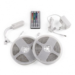 LED szalag, 2x5m, 300 LED, 22W, RGB, AVIDE