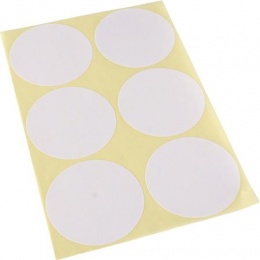 Etikett, köralakú, 50 mm átmérő, 60 etikett/csomag