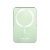 Power bank, mágneses (vezeték nélküli), 10.000mAh, VERBATIM "Charge n Go", zöld